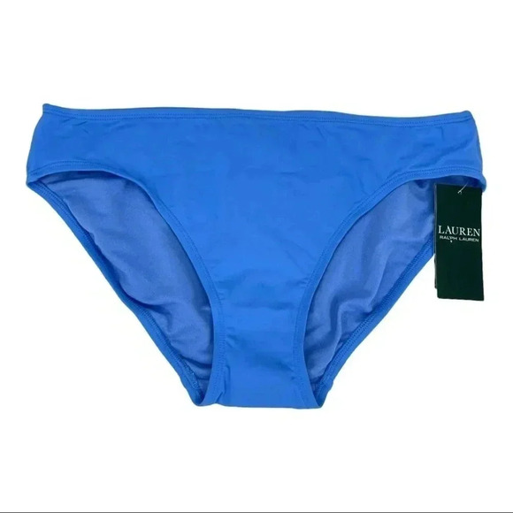Lauren Ralph Lauren Sky Blue Beach Club Solid Hipster Swim Bottoms - Picture 4 of 8